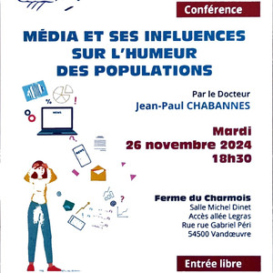 Conférence - Media et ses influences sur l'humeur des ... Image 1