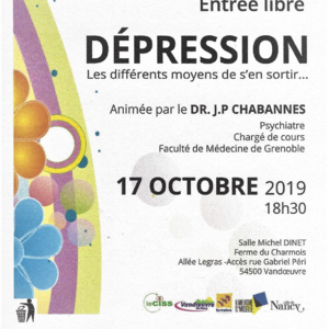 Conférence " La Dépression , Les différents moyens de s'en ... Image 1